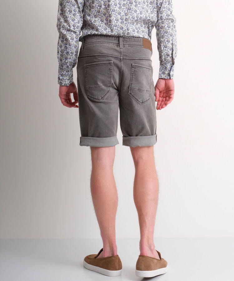 terStal Heren stretch jeans bermuda grijs in maat