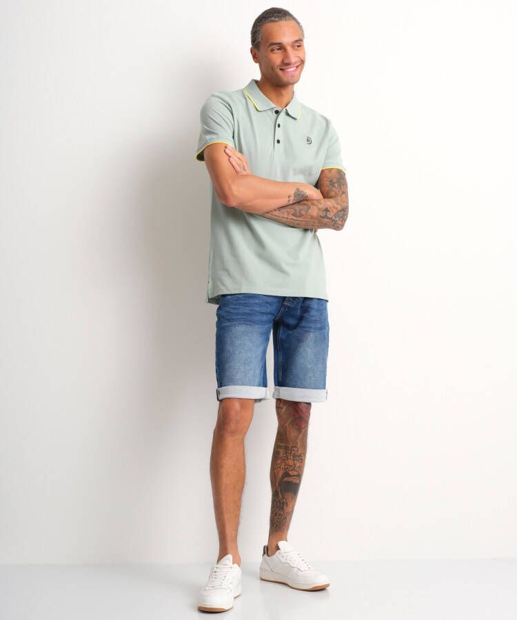 terStal Heren uni pique polo mint in maat