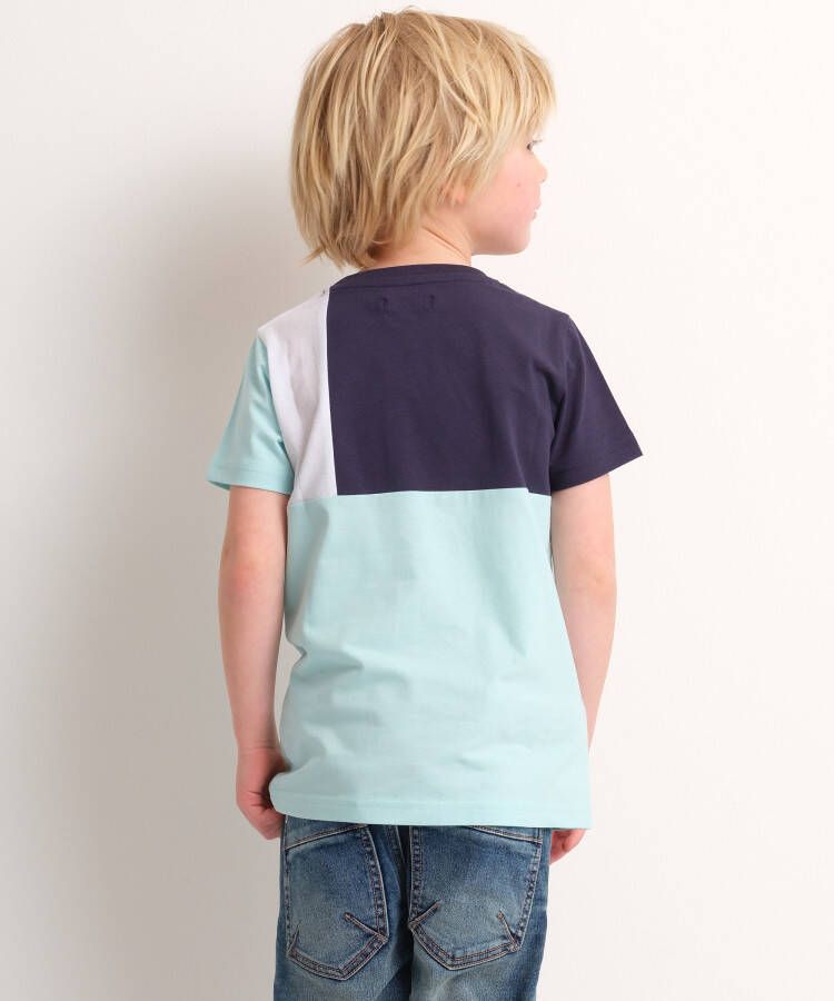 terStal Jongens blokken t-shirt licht groen in maat