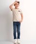 TerStal Jongens fancy pique t-shirt beige in maat - Thumbnail 2
