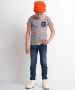 TerStal Jongens gestreept t-shirt borstzakje beige in maat - Thumbnail 2