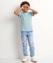 TerStal Jongens t-shirt all-over tekstprint licht groen in maat - Thumbnail 2