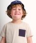 TerStal Jongens t-shirt borstzak embossprint beige in maat - Thumbnail 2