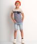 TerStal Jongens t-shirt borstzakje gestreept beige in maat - Thumbnail 2