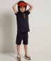 TerStal Jongens t-shirt capuchon en rits blauw in maat - Thumbnail 2
