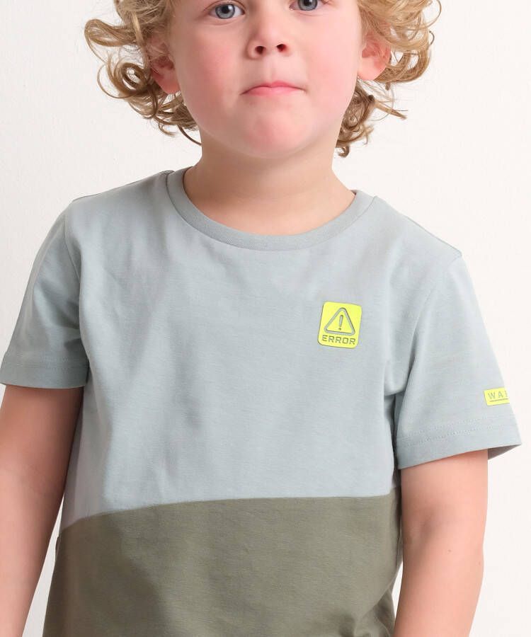 terStal Jongens t-shirt diagonaal design mint in maat