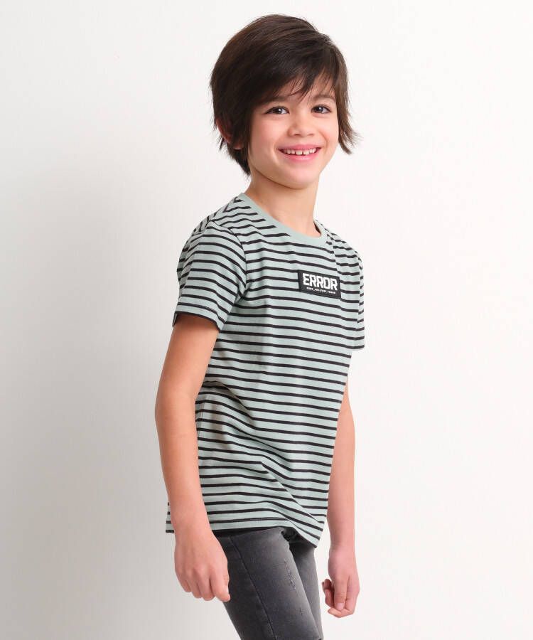 terStal Jongens t-shirt gestreept dessin mint in maat