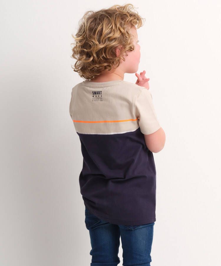 terStal Jongens t-shirt met doorsnee print blauw in maat