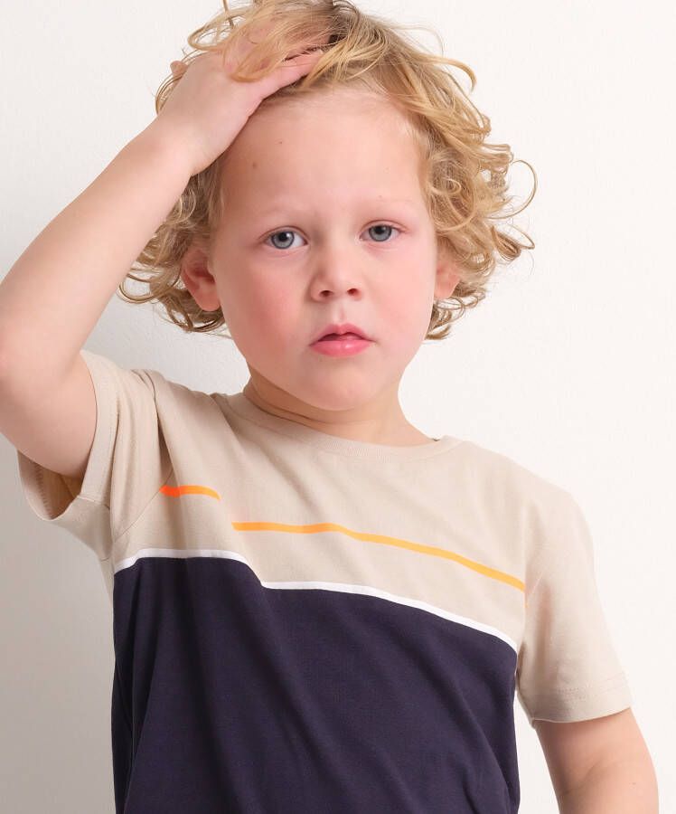 terStal Jongens t-shirt met doorsnee print blauw in maat