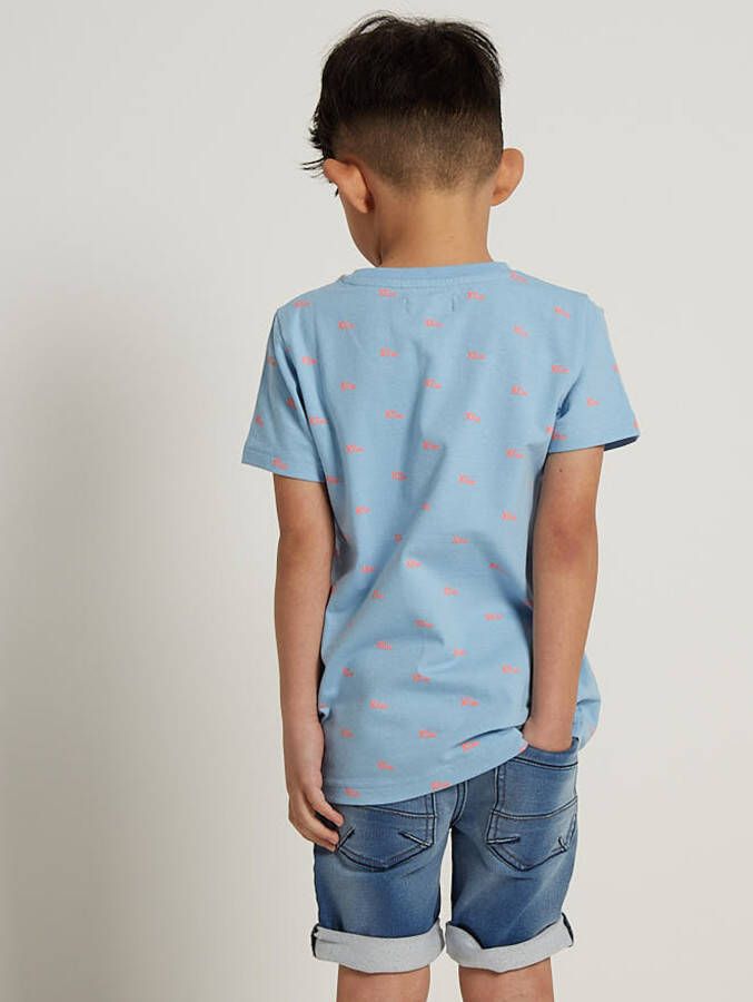 terStal Jongens trendy t-shirt met print blauw in maat