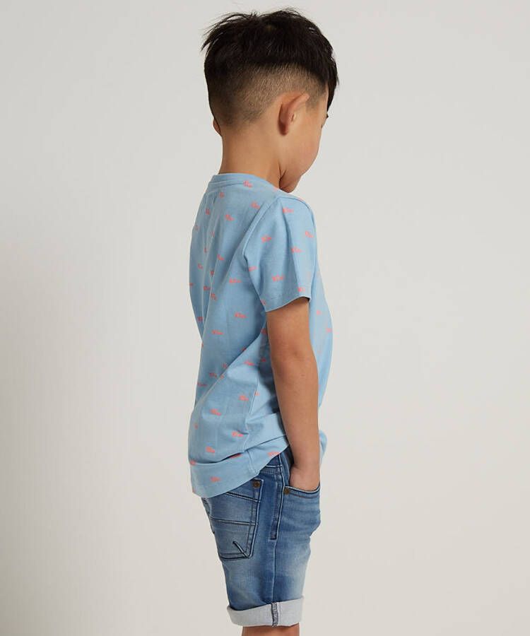 terStal Jongens trendy t-shirt met print blauw in maat