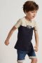 TerStal Jongens tweekleurig t-shirt beige in maat - Thumbnail 4
