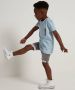 TerStal Jongens tweetoon t-shirt met rits blauw in maat - Thumbnail 2