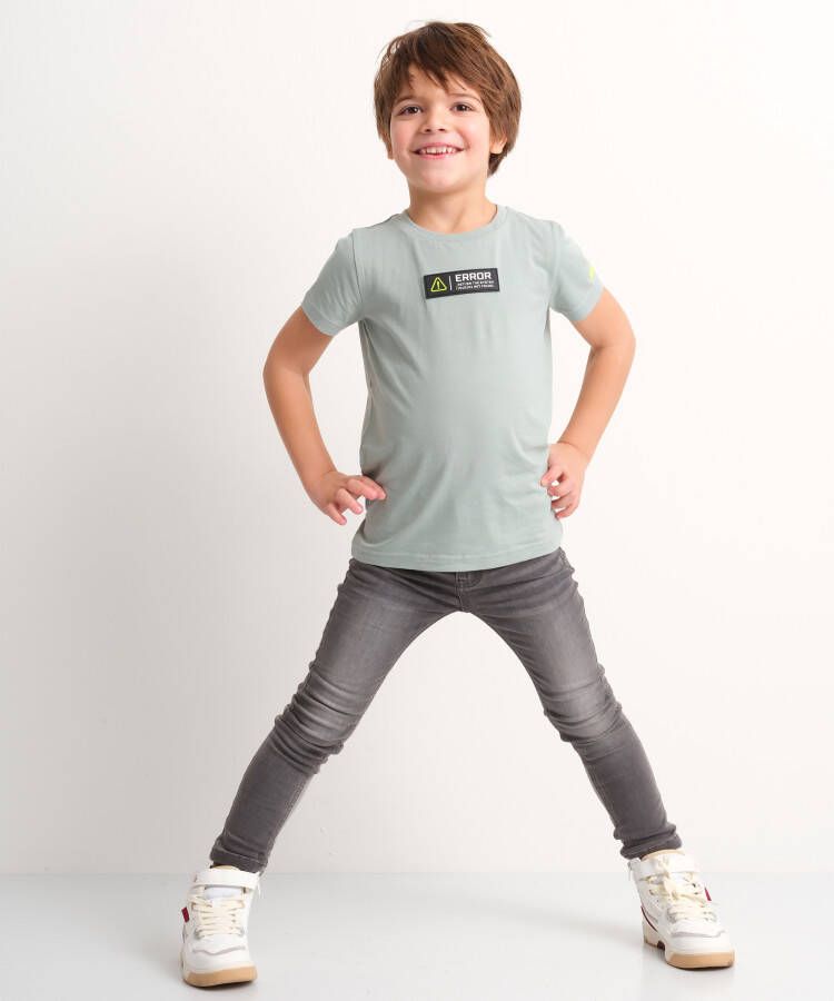 terStal Jongens uni t-shirt embleem mint in maat