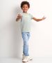TerStal Jongens uni t-shirt tekstopdruk mint in maat - Thumbnail 2