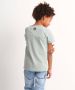 TerStal Jongens uni t-shirt tekstopdruk mint in maat - Thumbnail 3