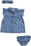 TerStal Baby set: jurk met broekje en hoofdband blauw in maat - Thumbnail 1