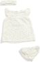 TerStal Baby set: jurk met broekje en hoofdband wit in maat - Thumbnail 1