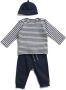 TerStal Baby set: top met broek en muts blauw in maat - Thumbnail 1