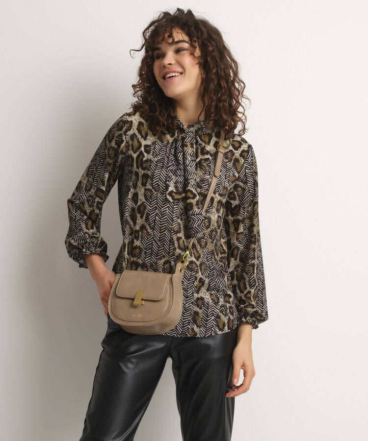 TerStal Blouse met gemixte print bruin in maat