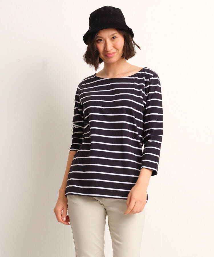 TerStal Dames basic top gestreept zwart in maat