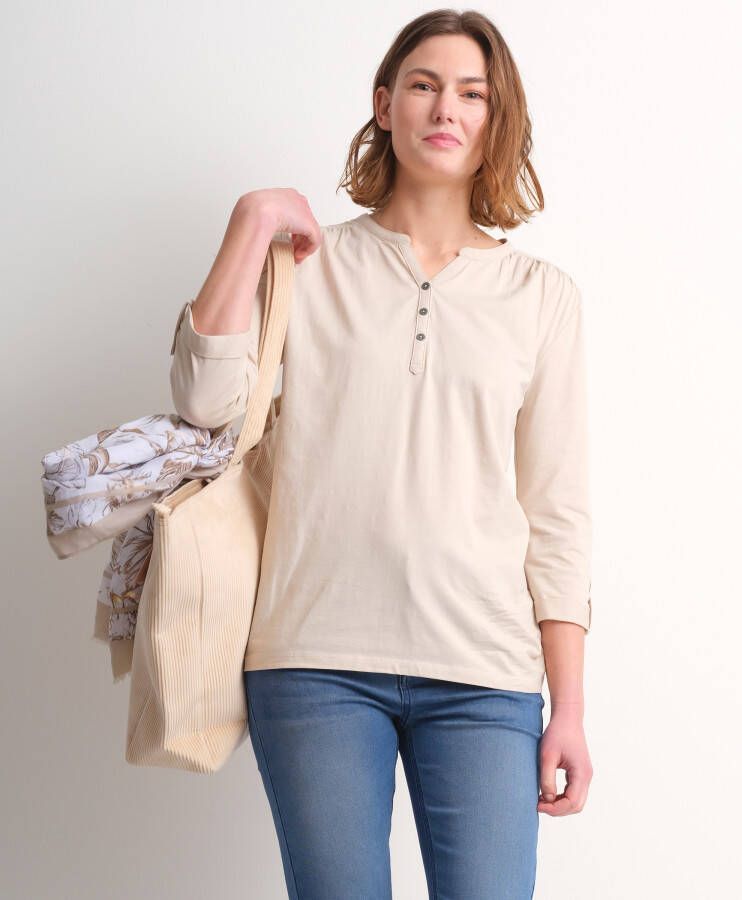 TerStal Dames basic top uni beige in maat