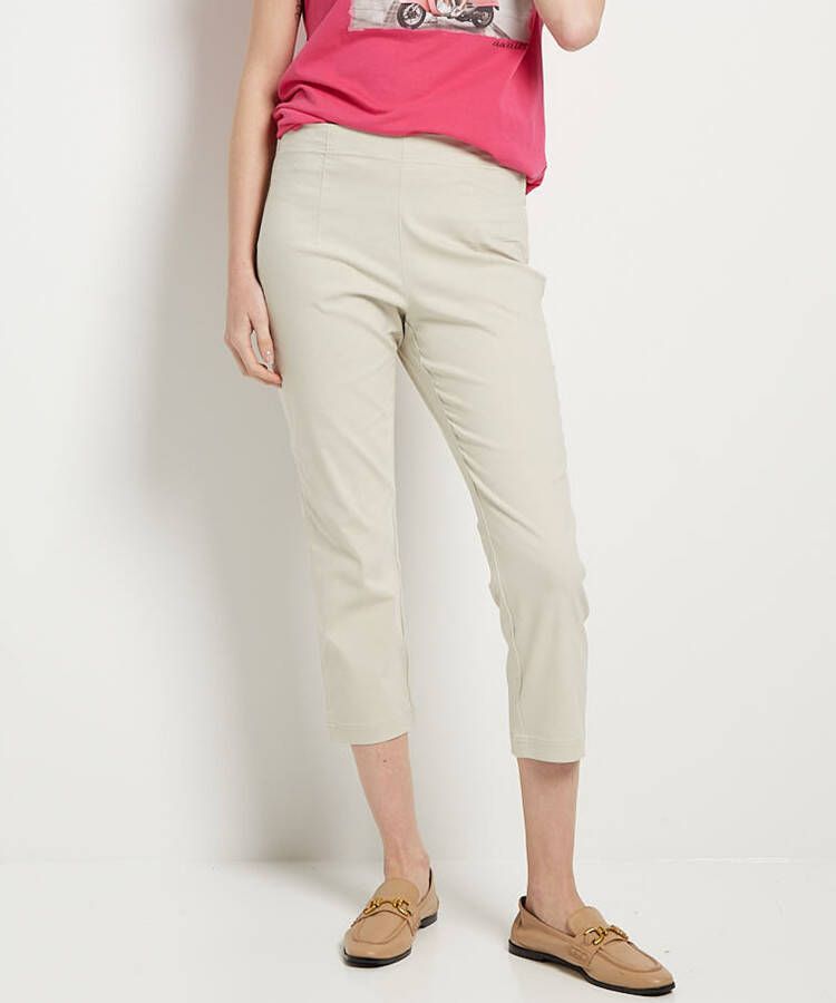 TerStal Dames bengaline pantalon beige in maat