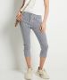 TerStal Dames capri broek gestreept wit in maat - Thumbnail 1