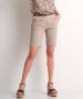 TerStal Dames fancy short met riem beige in maat - Thumbnail 1
