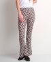 TerStal Dames flared broek trendy print zwart in maat - Thumbnail 1