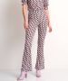 TerStal Dames flared fit broek travellook paars in maat - Thumbnail 1