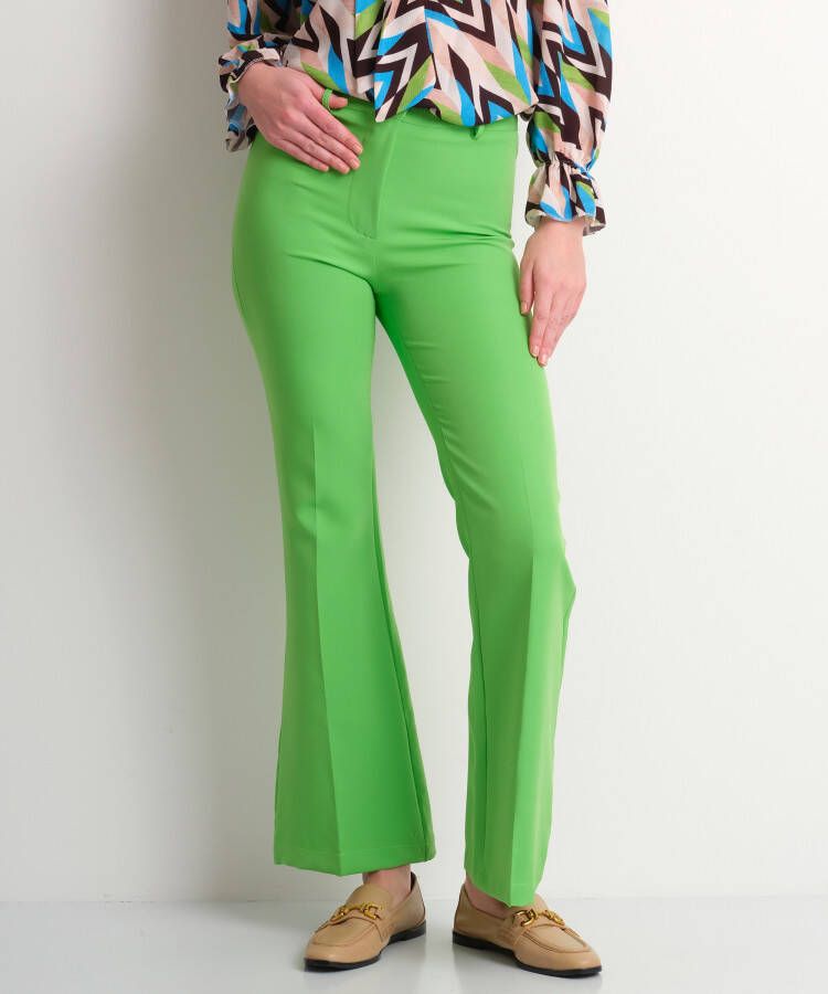 TerStal Dames flared pantalon groen in maat