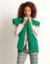 TerStal Dames groene teddy gilet groen in maat - Thumbnail 1