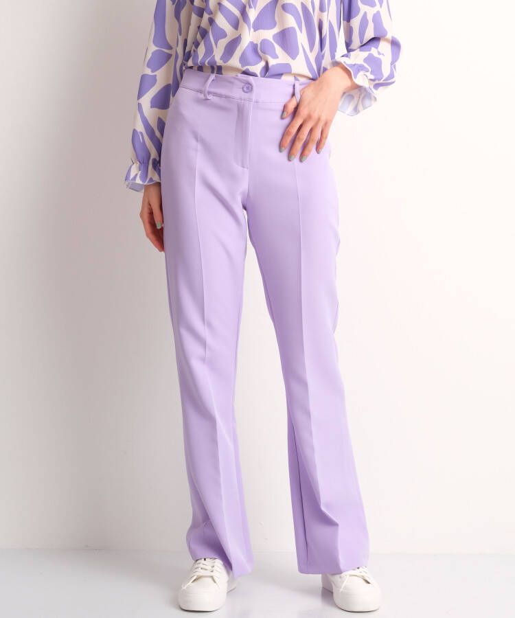 TerStal Dames lila flared fit pantalon paars in maat