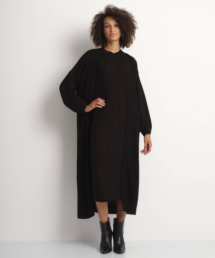 TerStal Dames Set: jurk met vest zwart in maat