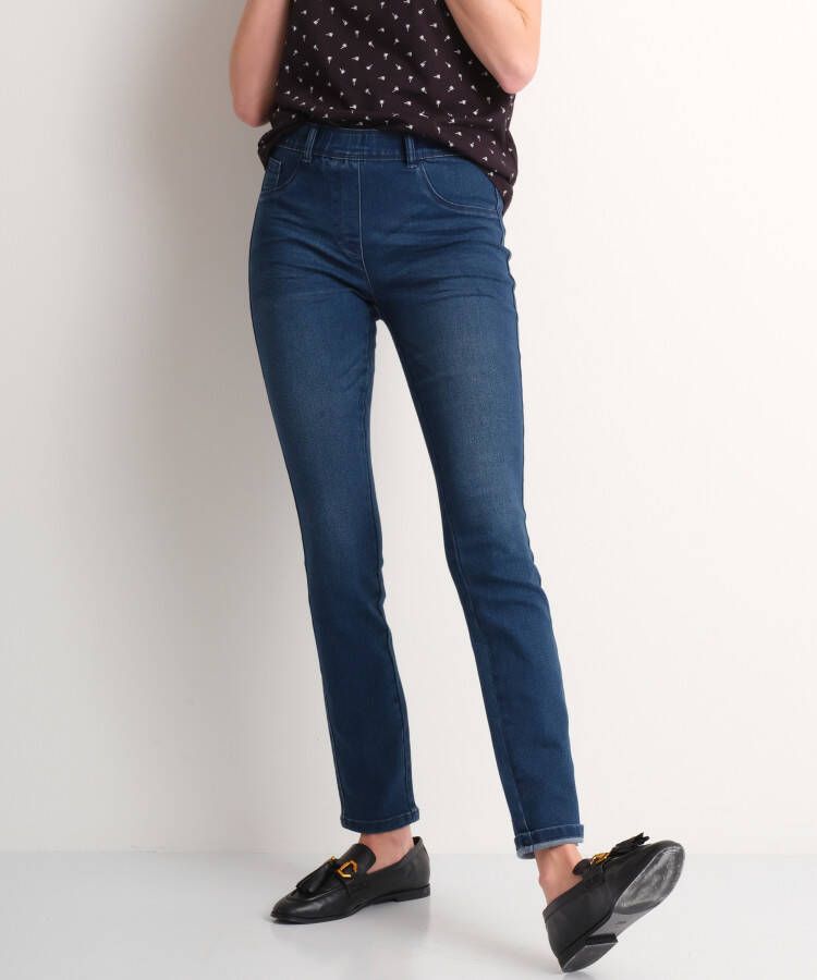 TerStal Dames slim fit tregging stretch (donker) blauw in maat