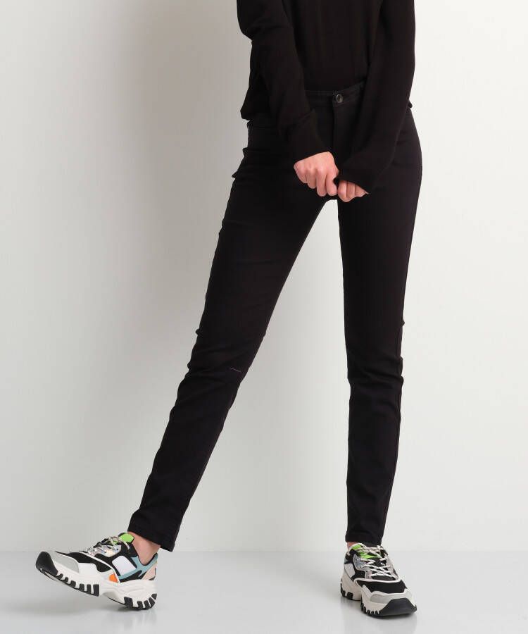 TerStal Dames Slim fit twill broek zwart in maat
