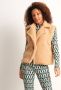 TerStal Dames teddy gilet knoopsluiting bruin in maat - Thumbnail 1