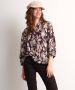 TerStal Dames top met bloemenprint zwart in maat - Thumbnail 1