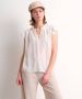 TerStal Dames trendy chiffon blouse wit in maat - Thumbnail 1