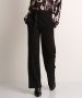 TerStal Dames uni pantalon met strik zwart in maat - Thumbnail 1