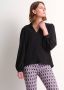 TerStal Dames uni top met pofmouw zwart in maat - Thumbnail 1
