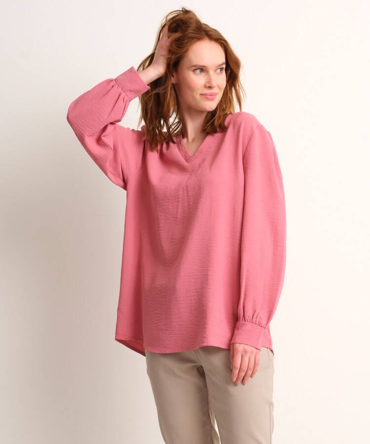 TerStal Dames uni top pofmouw roze in maat