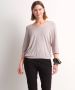 TerStal Dames viscose trui vleermuismouw beige in maat - Thumbnail 1