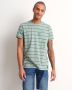 TerStal Heren gestreept t-shirt borstzakje groen in maat - Thumbnail 1