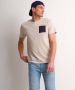 TerStal Heren jersey t-shirt borstzakje beige in maat - Thumbnail 1