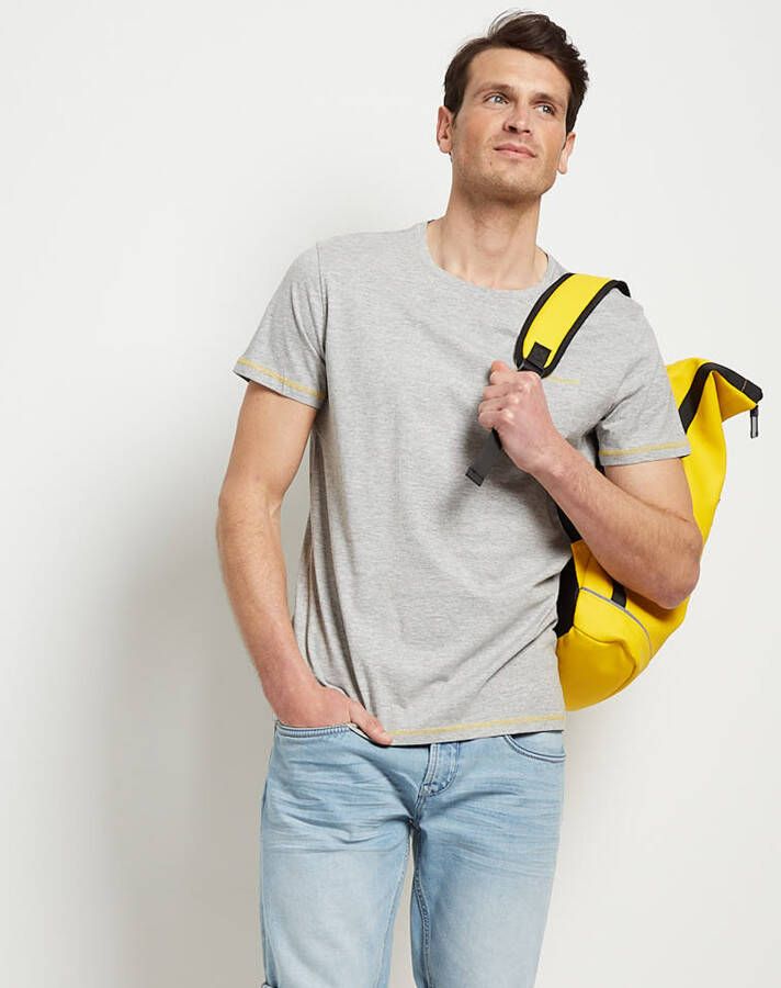 TerStal Heren jersey t-shirt met borstzak grijs in maat
