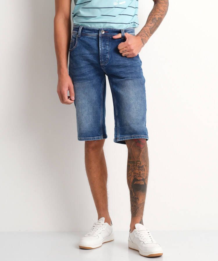 TerStal Heren jogg jeans bermuda blauw in maat