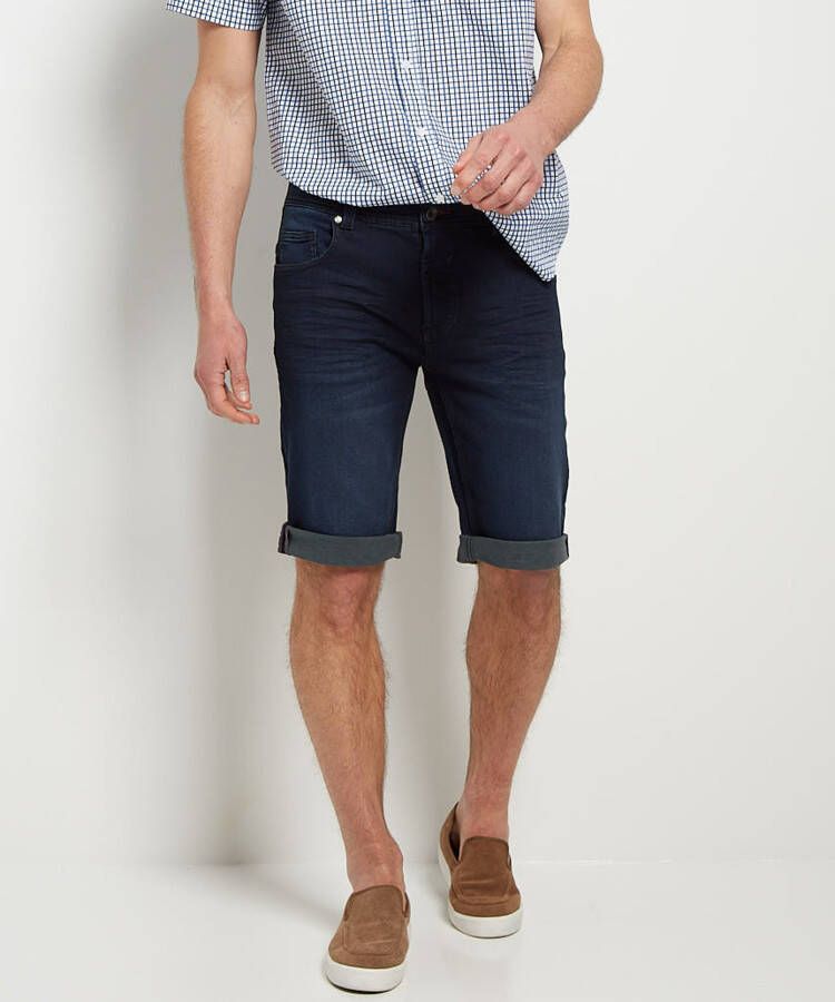 TerStal Heren jogg jeans bermuda zwart in maat