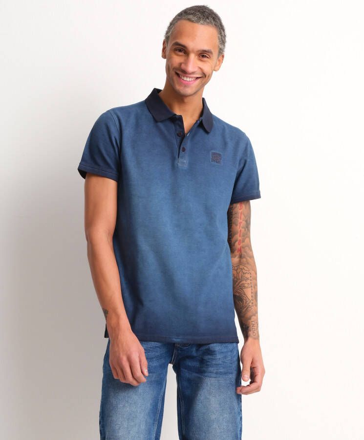 TerStal Heren pique polo cooldye blauw in maat